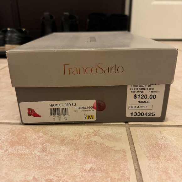 Franco Sarto Strappy Red Heels - Picture 7 of 7